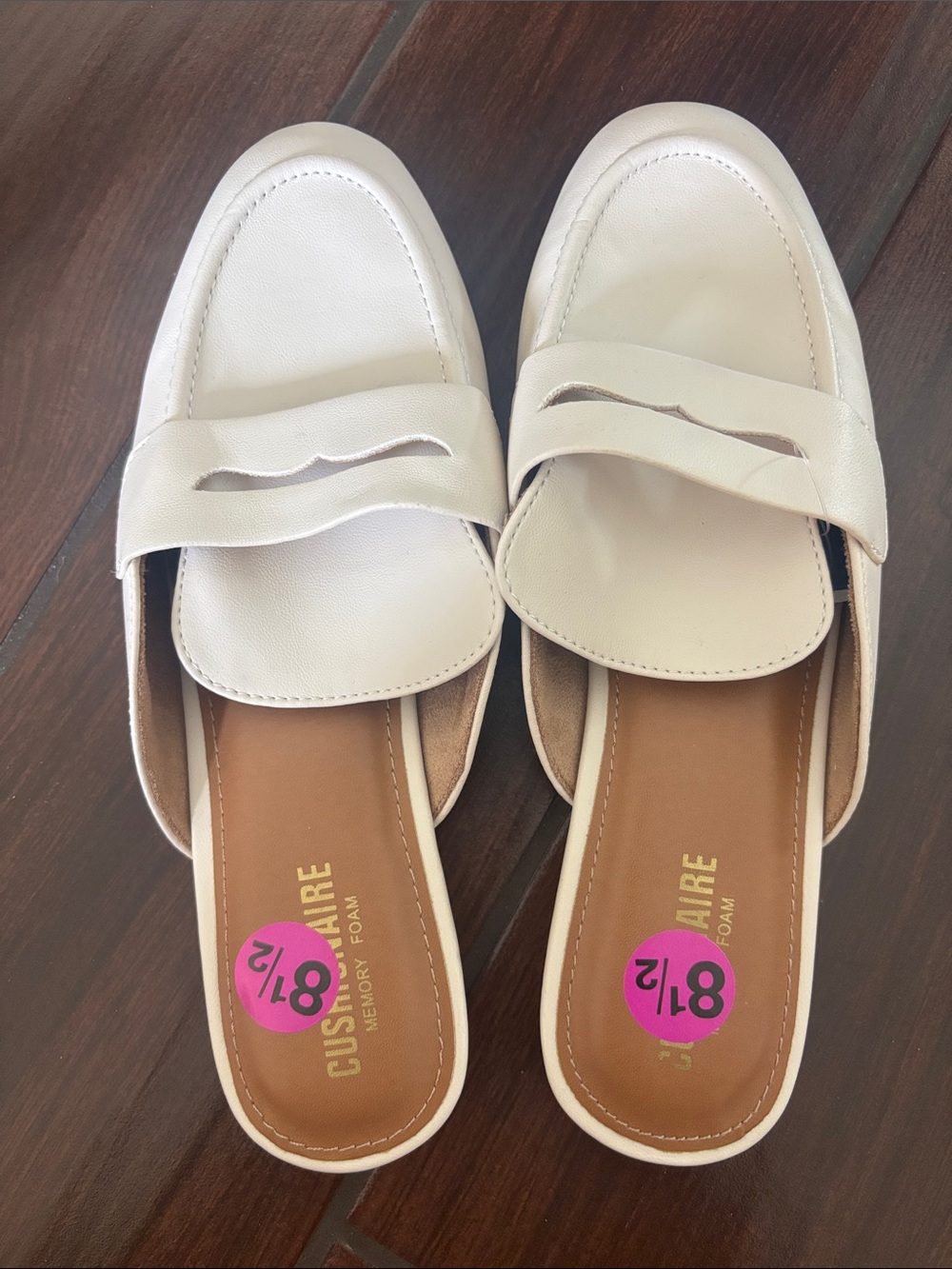 Women's Cream Slip-On Mule Clogs